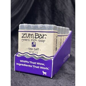 6-Pack of ZUM BAR Sea Salt Goats Milk Soap (3 oz bars) - NEW